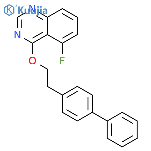 Quinazoline, 4-(2-[1,1'-biphenyl]-4-ylethoxy)-5-fluoro- structure