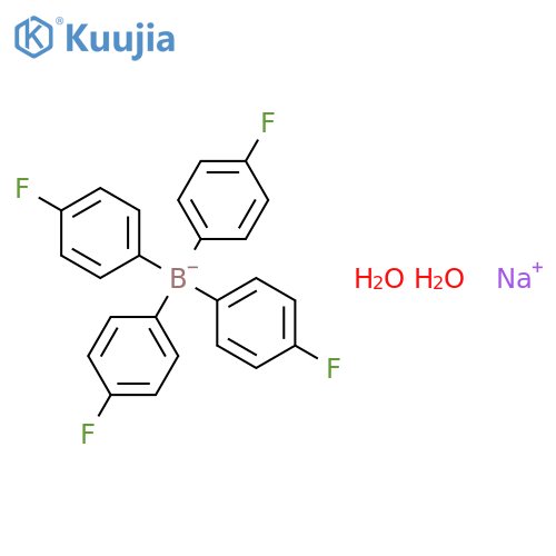 Borate(1-),tetrakis(4-fluorophenyl)-, sodium, dihydrate (9CI) structure