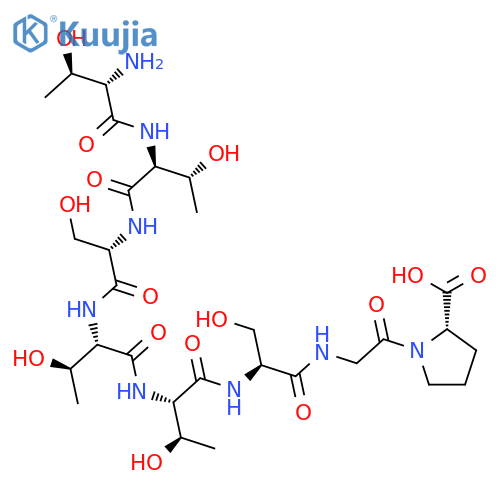 L-Proline, L-threonyl-L-threonyl-L-seryl-L-threonyl-L-threonyl-L-serylglycyl- structure