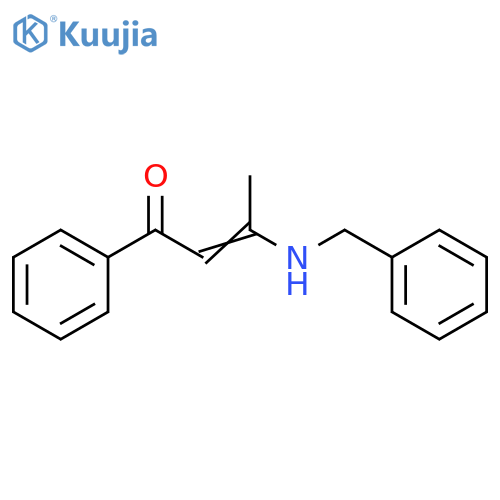 2-Buten-1-one, 1-phenyl-3-[(phenylmethyl)amino]- structure