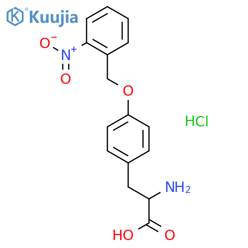 O-(2-Nitrobenzyl)-L-tyrosine hydrochloride structure