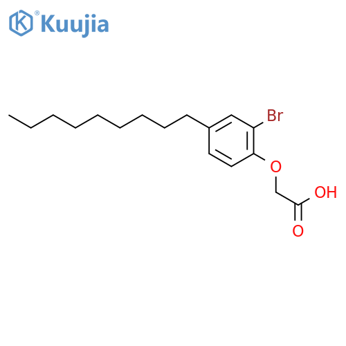Acetic acid, (bromo-4-nonylphenoxy)- structure