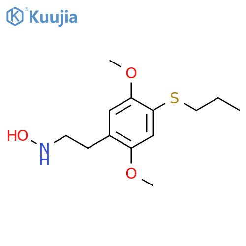 N-[2-(2,5-dimethoxy-4-propylsulfanylphenyl)ethyl]hydroxylamine structure