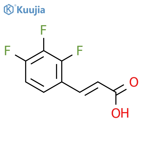 2,3,4-Trifluorocinnamic acid structure