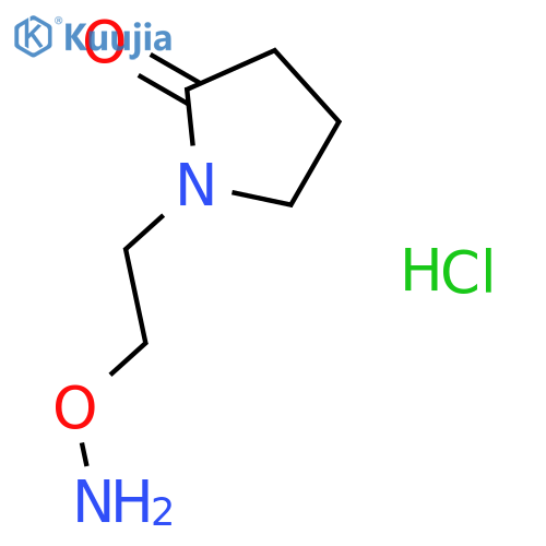 2-Pyrrolidinone, 1-[2-(aminooxy)ethyl]-, hydrochloride structure