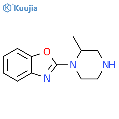 2-(2-methylpiperazin-1-yl)-1,3-benzoxazole structure