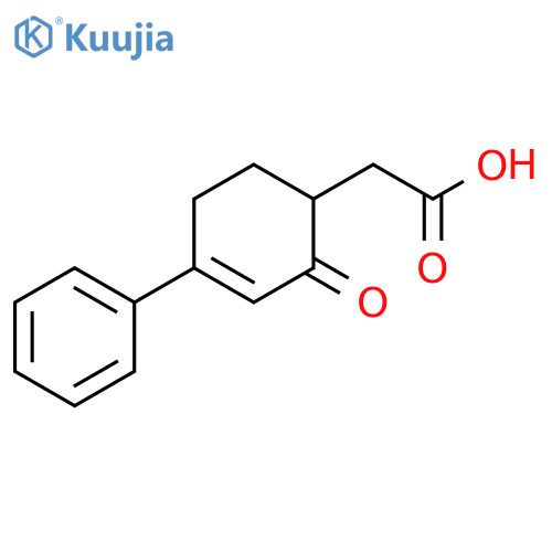 3-Cyclohexene-1-acetic acid, 2-oxo-4-phenyl- structure