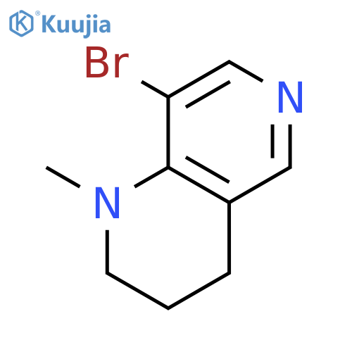 1,6-Naphthyridine, 8-bromo-1,2,3,4-tetrahydro-1-methyl- structure