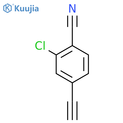 2-Chloro-4-ethynylbenzonitrile structure