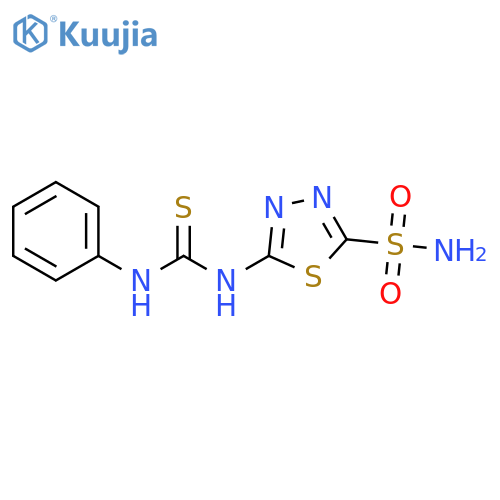 1,3,4-Thiadiazole-2-sulfonamide,5-[[(phenylamino)thioxomethyl]amino]- structure