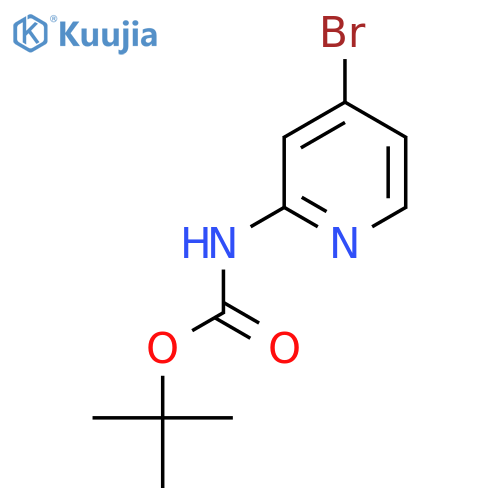 tert-butyl N-(4-bromopyridin-2-yl)carbamate structure