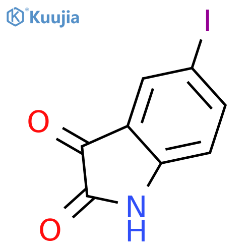 5-iodo-2,3-dihydro-1H-indole-2,3-dione structure