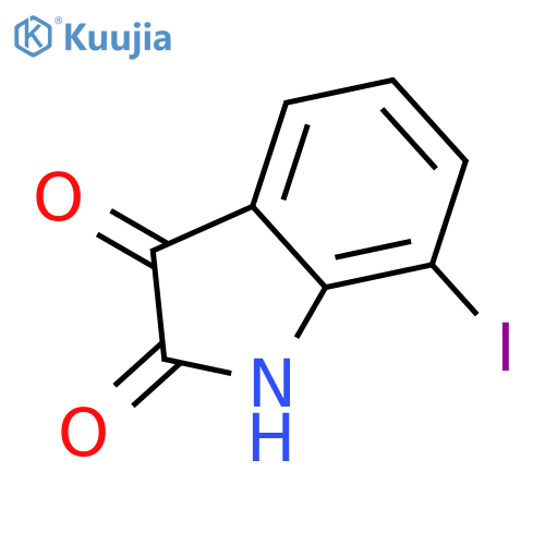 7-iodo-2,3-dihydro-1H-indole-2,3-dione structure