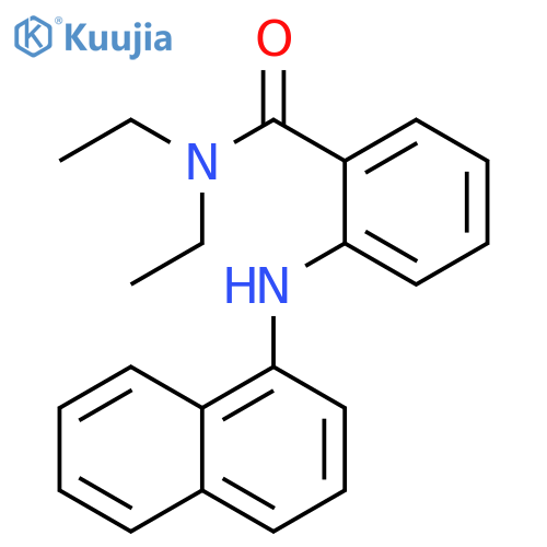 Benzamide, N,N-diethyl-2-(1-naphthalenylamino)- structure