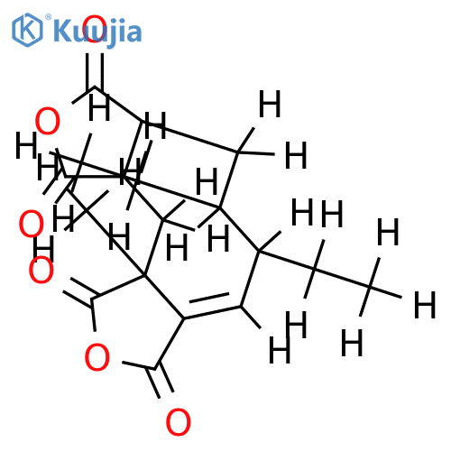 (4R)-7c,8c-Diaethyl-4-methyl-cyclonona-1,5-dien-1,2,4r,5-tetracarbonsaeure-1,2;4,5-dianhydrid structure