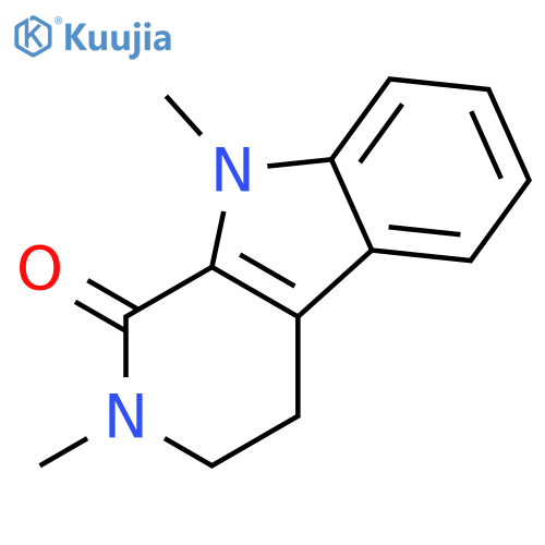 2,3,4,9-tetrahydro-2,9-dimethyl-1H-Pyrido[3,4-b]indol-1-one structure