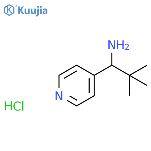 2,2-Dimethyl-1-(pyridin-4-yl)propan-1-amine hydrochloride structure