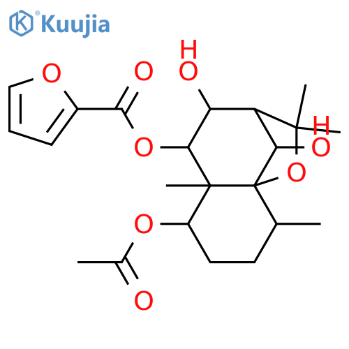 1,6,8,9-Tetrahydroxydihydro-β-agarofuran; (1α,6β,8α,9β)-form, 9-O-(2-Furancarbonyl), 1-Ac structure