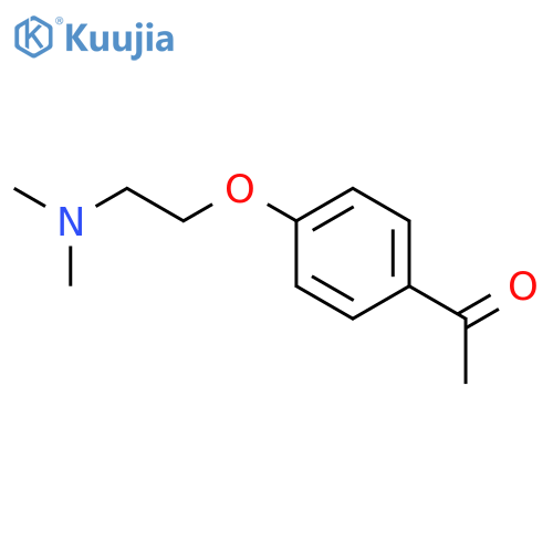 1-{4-2-(dimethylamino)ethoxyphenyl}ethan-1-one structure