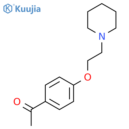 1-{4-[2-(piperidin-1-yl)ethoxy]phenyl}ethanone structure