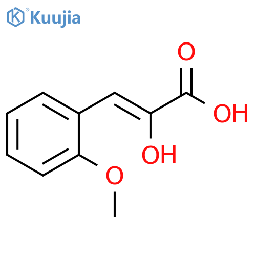 2-Propenoic acid, 2-hydroxy-3-(2-methoxyphenyl)-, (2Z)- structure