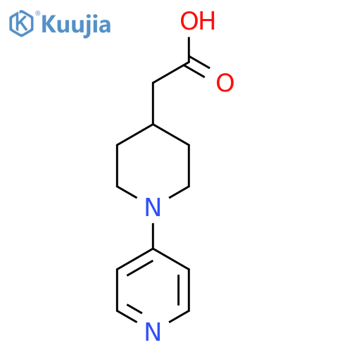 2-[1-(Pyridin-4yl)piperidin-4-yl]acetic acid structure