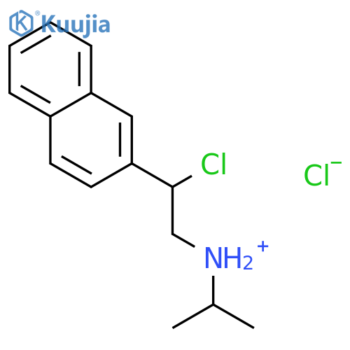 N-[2-chloro-2-(naphthalen-2-yl)ethyl]propan-2-aminium chloride structure