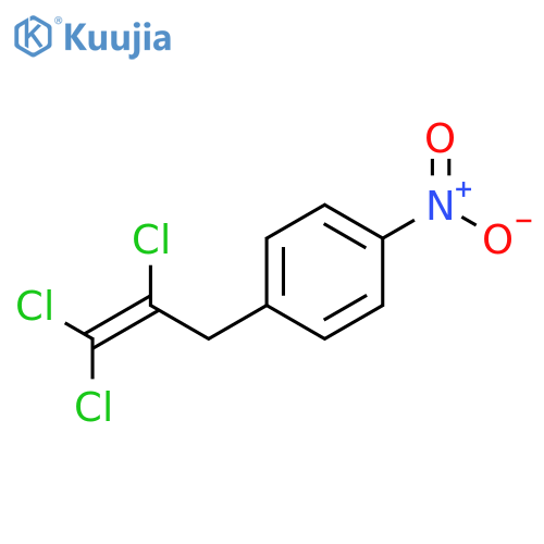 Benzene, 1-nitro-4-(2,3,3-trichloro-2-propenyl)- structure