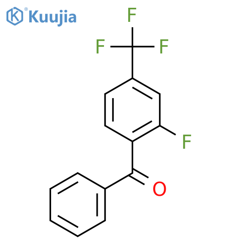 2-Fluoro-4-(trifluoromethyl)benzophenone structure