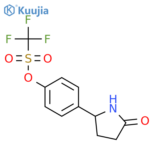4-(5-Oxopyrrolidin-2-yl)phenyl trifluoromethanesulfonate structure