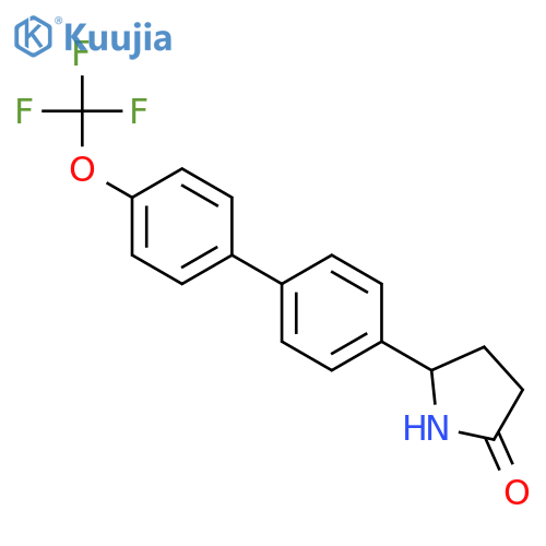 2-Pyrrolidinone, 5-[4'-(trifluoromethoxy)[1,1'-biphenyl]-4-yl]- structure