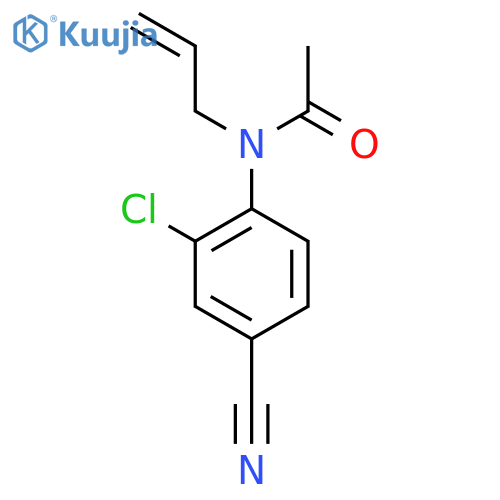 N-Allyl-n-(4-cyano-2-chlorophenyl)acetamide structure