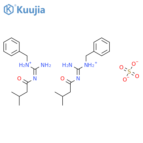 bis{(E)-amino-N-benzyl[(3-methylbutanoyl)imino]methanaminium} sulfate structure