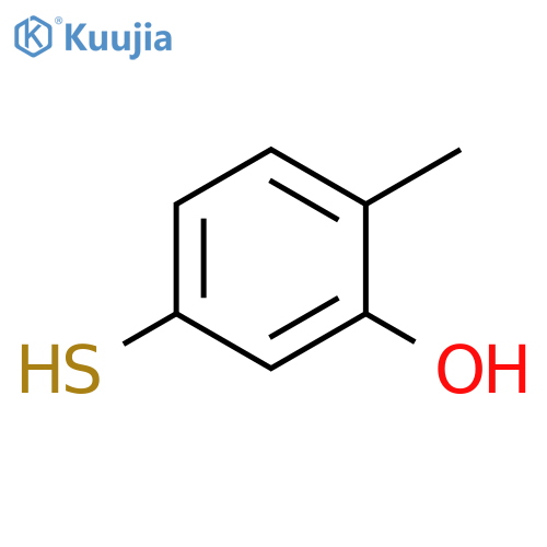 2-methyl-5-sulfanylphenol structure