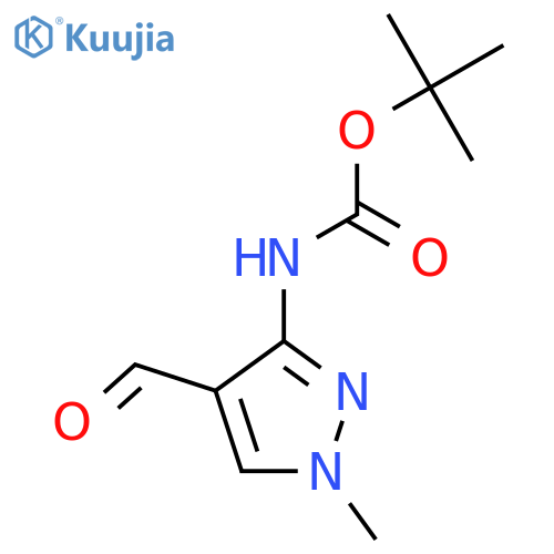 tert-Butyl N-(4-formyl-1-methyl-1H-pyrazol-3-yl)carbamate structure