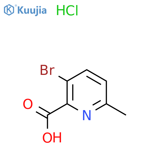 3-Bromo-6-methylpicolinic acid hydrochloride structure