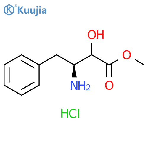 methyl (3S)-3-amino-2-hydroxy-4-phenylbutanoate hydrochloride structure
