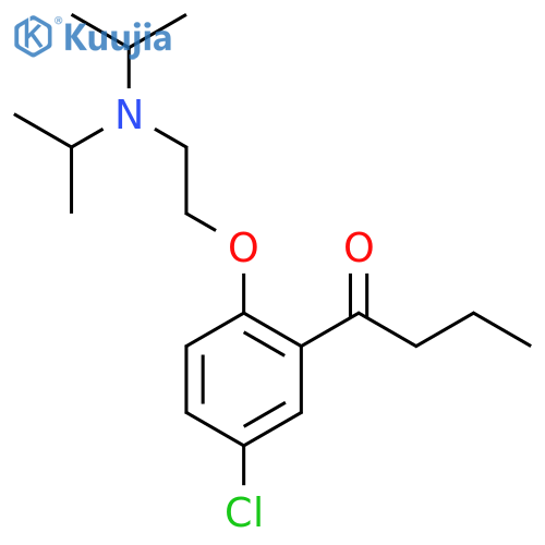1-{5-chloro-2-[2-(dipropan-2-ylamino)ethoxy]phenyl}butan-1-one structure