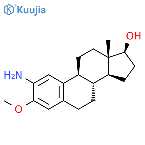Estra-1,3,5(10)-trien-17-ol, 2-amino-3-methoxy-, (17b)- structure