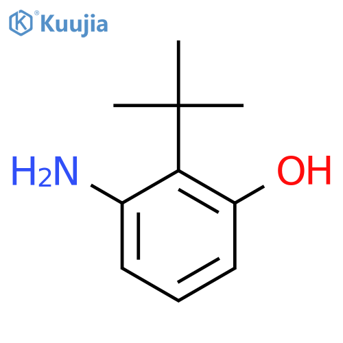 Phenol, amino(1,1-dimethylethyl)- structure