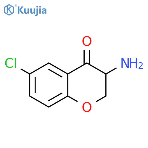 3-amino-6-chloro-3,4-dihydro-2H-1-benzopyran-4-one structure