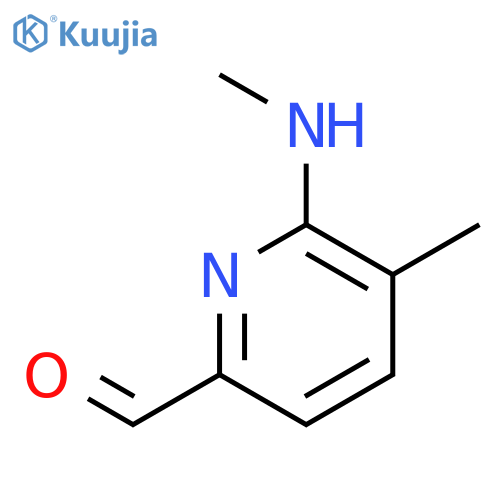 2-Pyridinecarboxaldehyde, 5-methyl-6-(methylamino)- (9CI) structure