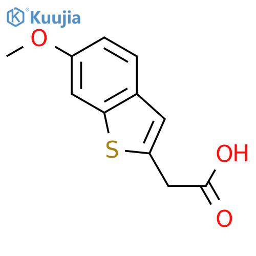 2-(6-methoxy-1-benzothiophen-2-yl)acetic acid structure