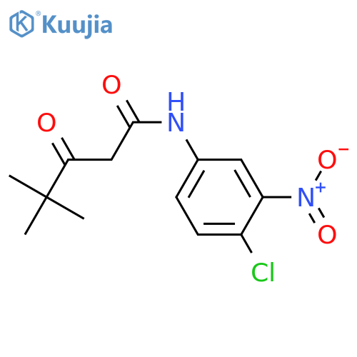 Pentanamide, N-(4-chloro-3-nitrophenyl)-4,4-dimethyl-3-oxo- structure