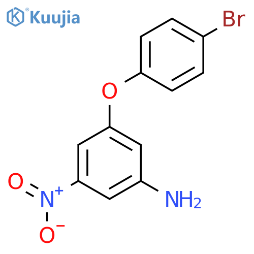 3-(4-Bromophenoxy)-5-nitroaniline structure