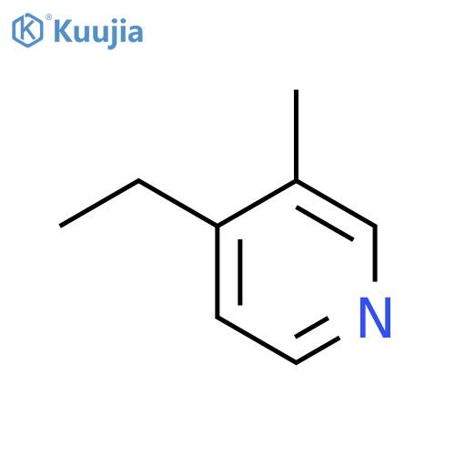 Pyridine,4-ethyl-3-methyl- structure