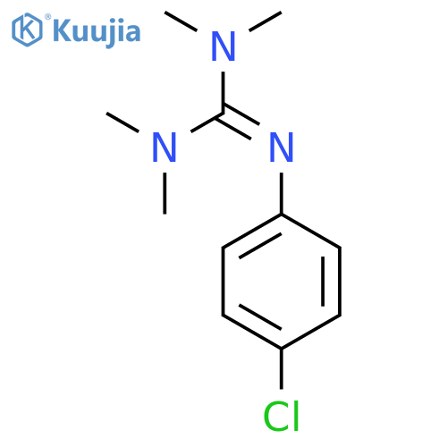 Guanidine, N''-(4-chlorophenyl)-N,N,N',N'-tetramethyl- structure