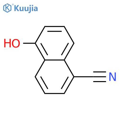 1-Naphthalenecarbonitrile, 5-hydroxy- structure