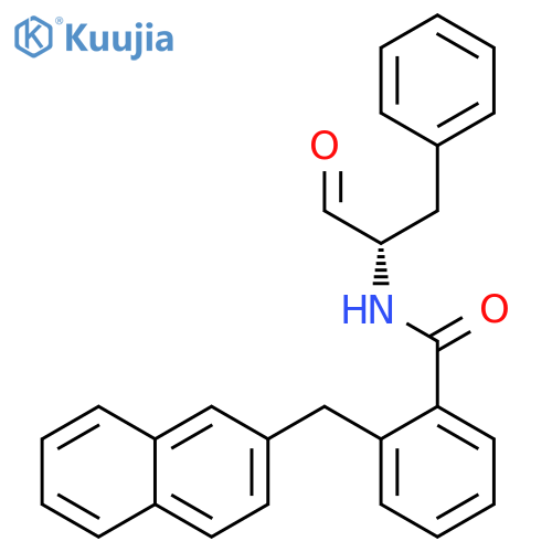 Benzamide, N-[(1S)-1-formyl-2-phenylethyl]-2-(2-naphthalenylmethyl)- structure
