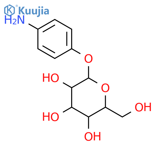 4-Aminophenyl β-D-glucopyranoside structure